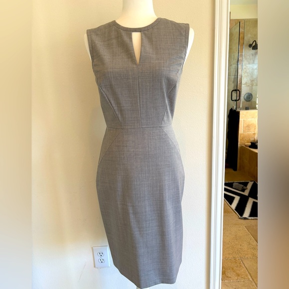 J Crew Italian Suiting Stretch Wool Shift Dress - Picture 1 of 8